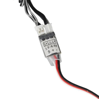 RC 3-Channel LED Light Controller, 3.5-6.5V JR Plúg Board System, Remotely Control Headlights/Taillights for RC Car/Truck