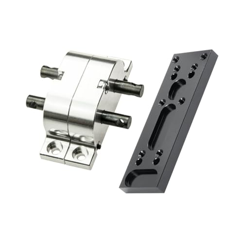 RC Car Parts for Axial for SCX10 D90 1/10 for Tamiya Truck Metal Transfer Case Gearbox Intermediate Fixing Plate RC Crawler Car Truck Upgrade Parts Accessories(Set) - size: Set