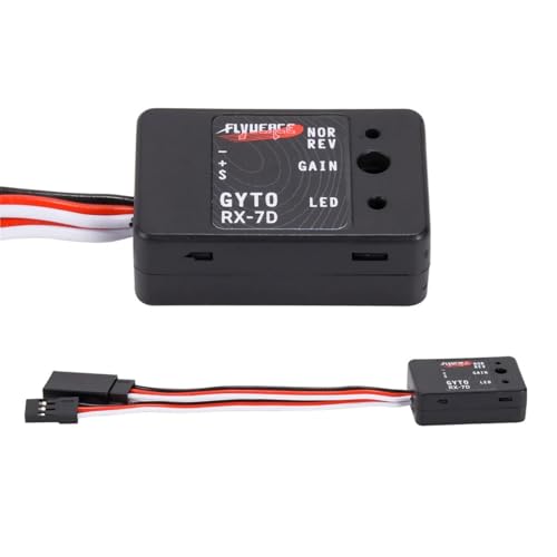 RC Gyro Mini Gyroscope Stability Control Adjustable for 1/10 1/12 RC Car | Sensitivity adjustable,direction changeable.Supports digital analog servo.For crawlers drift car monster trucks boats robots.