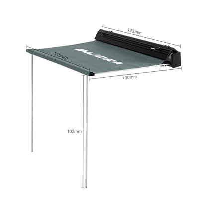 INJORA Scale Retractable Overland Awning for 1/18 1/24 RC Crawler Upgrade