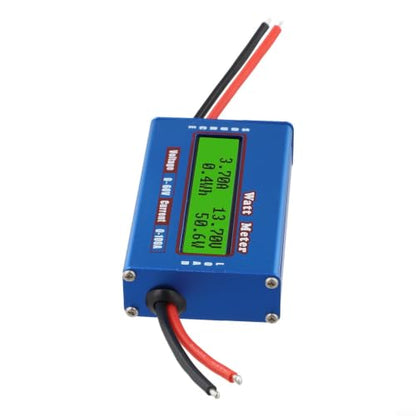 DC Power Analyzer 100A Solar Meter for Battery Test - LCD Display Energy Monitor 4-60V