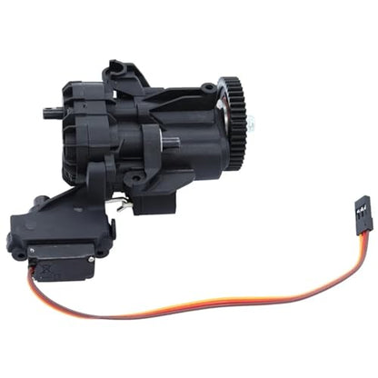 2 Speed Transmission Gearbox with Internal Gears and Servo for 1/10 RC for Crawler TRX4 TRX6 Upgrade Parts