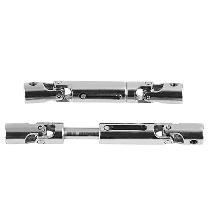 Oumefar RC Car Drive Shaft, 2Pcs Metal RC Universal Drive Shaft CVD Joint for WPL 1/16 Scale RC Truck Crawler Car RC Model Upgrade RC Parts Accessories