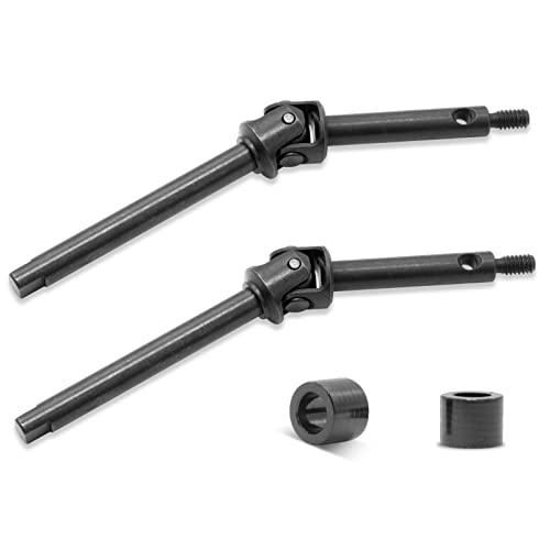 OGRC +4mm Front Steel Front Axle Drive Shaft CVD for SCX24 Upgrade Parts | Ujoint CVD Set for SCX24 C10/JLU/Bronco/Gladiator/Deadbolt Upgrades Parts - style: +4mm