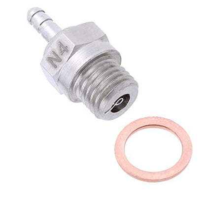 70117 Hot Spark Glow Plug No.4 N4 Platinum/Iridium Super Glow-Plug for RC HSP Nitro Engine Car Truck Buggy (Pack of 3)