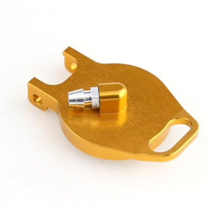 Aluminum Fuel Tank Cover Cap RC Upgraded Parts for HSP 94122 94155 94166 94177 94188 1/10 RC Car, Gold - color: Gold Fuel Tank Cover