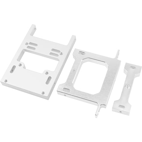 Metal Steering Servo Mount Fixed Bracket & Rear Bumper Trailer Hook Compatible with WPL B1 B14 B16 B24 B36 1/16 RC Car Upgrade Parts