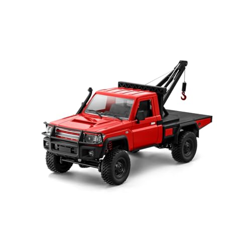 RC Truck 1/12 RC Rock Crawler 4x4 Remote Control Pickup Off Road RTR 2.4GHz All Terrain Proportional Throttle Steering for Adult MN-82T - color: Red