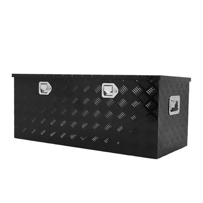 44 inch Truck Tool Box,Aluminum Truck Bed Tool Box w/Handled Lock and keys,Universal Fit for Pickup‌ Truck,Trailer,Vehicle,UTV,ATV-Black,44 X 19.5 X 17.5 inch - color: Black, size: 44 x 19.5 x 17.5 inch