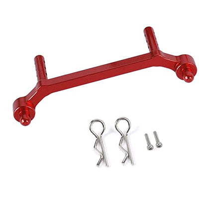 Aluminum Front Body Mount Shell Post for Axial SCX24 AXI90081 1/24 RC Crawler Car Upgrade Parts (Red) - color: Red