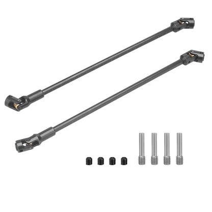 daitoku Driveshaft Universal Joint Drive Shaft 68-229mm Free to Cut Length for SCX10 I II III TRX4 Capra 1/10 LCG DIY RC Upgrade Parts - Black - color: Black