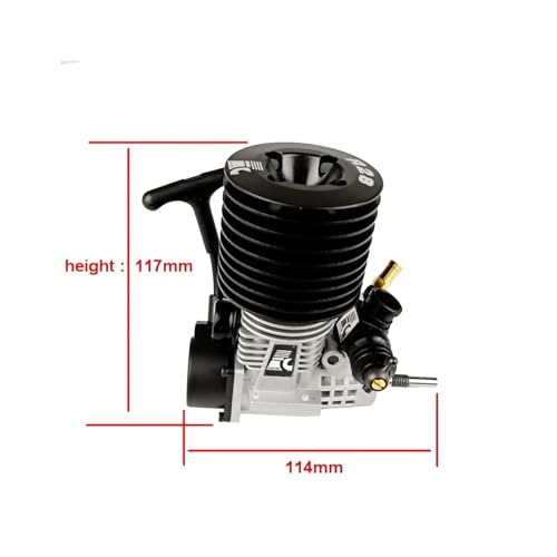 Carburetor， Methanol Vehicle Nitro Engine Compatible For Rc Car 1/8 Buggy Monster Truggy FC 28 Engine 4.58CC Pull Starter Engine Carburetor