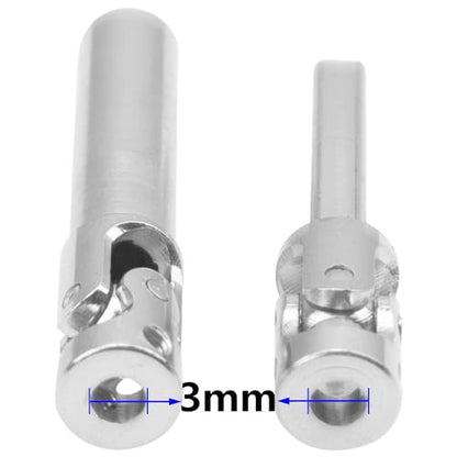 2Pcs Vgoohobby 2mm 3mm 4mm Metal RC Drive Shaft CVD Driveshaft Compatible with WLtoys Axial MN Model WPL Tamiya 1/24 1/18 1/16 1/14 1/12 RC Military Crawler Car Tractor Truck (50-65mm 3-3) - color: 50-65mm 3-3
