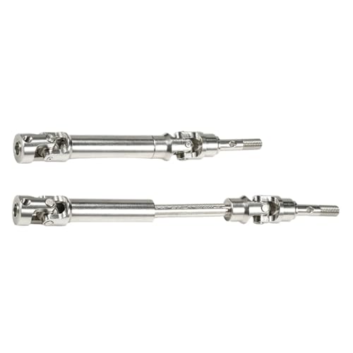 RC Upgrade Accessories for Slash 4X4 XVL for Rustler for Stampede for Hoss HQ727 1/10 4Pcs Stainless Steel Drive Shaft for Universal Joint Driveshaft RC Truck Upgrade