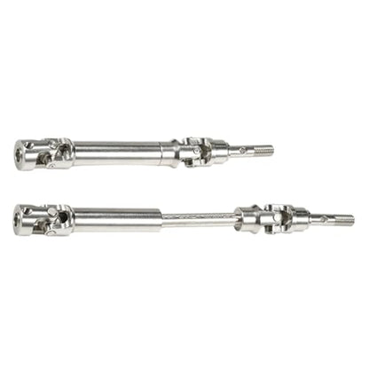 RC Upgrade Accessories for Slash 4X4 XVL for Rustler for Stampede for Hoss HQ727 1/10 4Pcs Stainless Steel Drive Shaft for Universal Joint Driveshaft RC Truck Upgrade