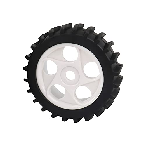 Rowiz 1/8 RC Wheels and Tires White Beach Desert/Snow 4pcs 5 Holes | Hex 17mm, 1/8 RC Off Road Buggy Baja