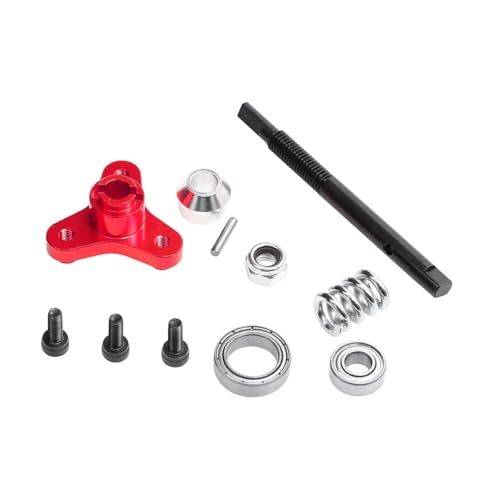 RC Car Clutch Combination Clutch Assembly Replacement Hobby Model 1/10 Clutches Combo Clutches Bell Set for 2WD, Red - color: Red