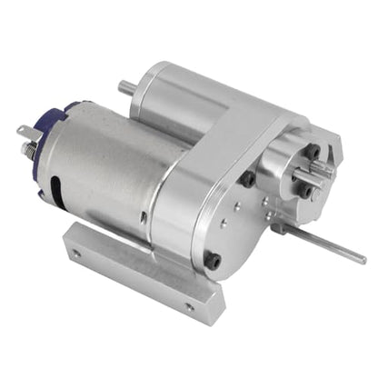 2 Speed Aluminum Gearbox, Metal Transmission Kit for WPL B16 B36 RC Crawler, Upgrade Parts for MN D90 D91 Off-Road Car - color: Silver
