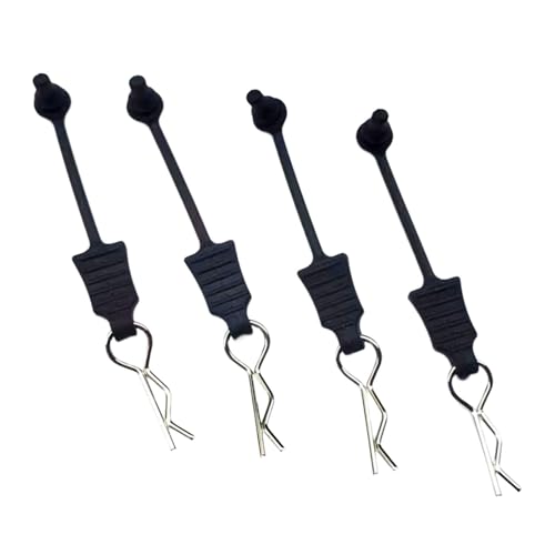 4X RC Shell Pin with Pull Tabs RC Body Clips Pins Body Clip R Type Pin for RC Hobby Car Vehicles Model Crawler Trucks