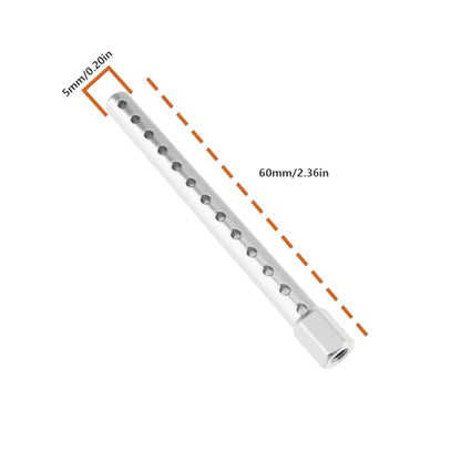 OTOTEC 8pcs Road Racing Cars Body Posts Aluminum 102037 Fits RC 1:10 Road Racing Cars Upgrade Silver - color: Silver