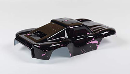 SummitLink Compatible Custom Body Muddy Pink Over Black Replacement for 1/16 Scale RC Car or Truck (Truck not Included) SSMN-BR-01