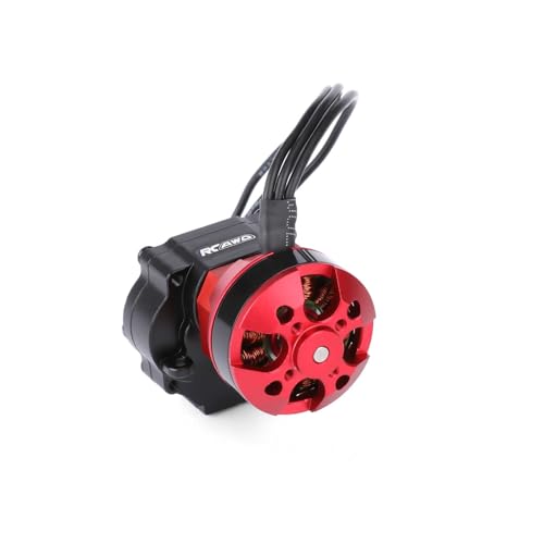 RCAWD 2204 2800KV Brushless Outrunner Motor Transmission with 30A Brushless Esc Pedals for 1/18 TRX4M Series Upgrades Part