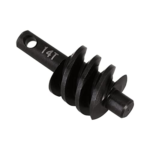 INJORA Overdrive Differential Axle Steel Gears 14T Worm Gears Upgrade Parts for AX24 SCX24 C10 JLU Gladiator Bronco Deadbolt Axial 1/24 RC Crawler Car - size: 14T