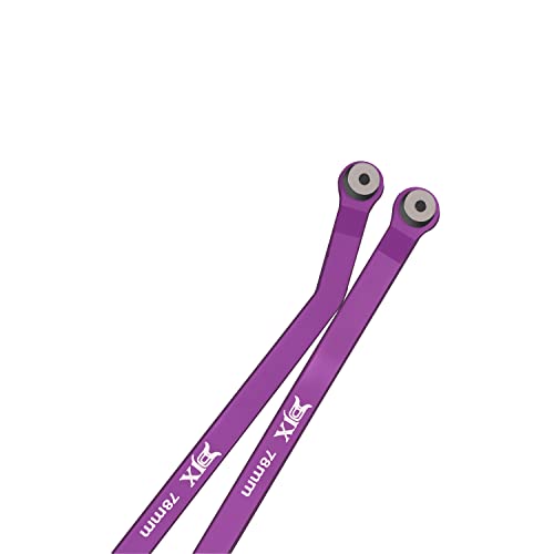 Aluminum High Clearance Chassis Links Set for Axial SCX24 Jeep JT Gladiator 1/24 RC Crawler Car(Purple) - color: Purple