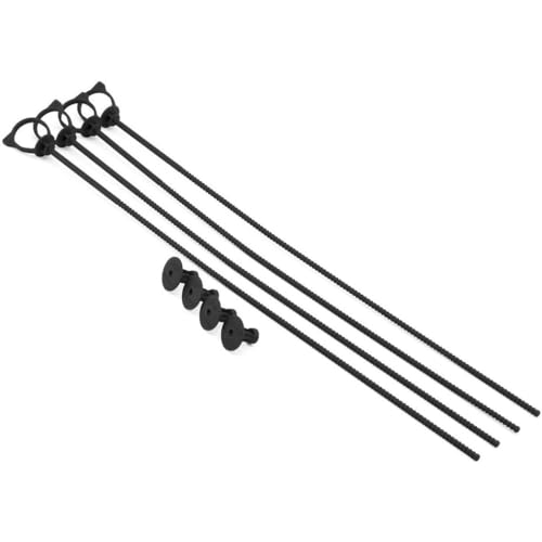 J Concepts 5273-2 RC Monster Truck Tire Sticks Storage Organizer Fiber Reinforced Pit Accessory (Black) (4)