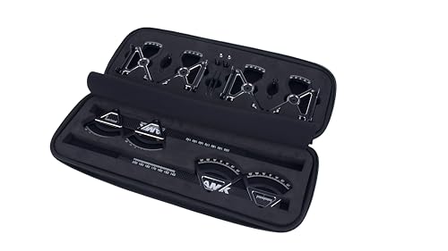 AMK 4D RC Car Chassis Setup System for 1/10 Touring Cars, Precision Setup Tool for Camber, Toe, Caster & Steering Angle with Storage Case