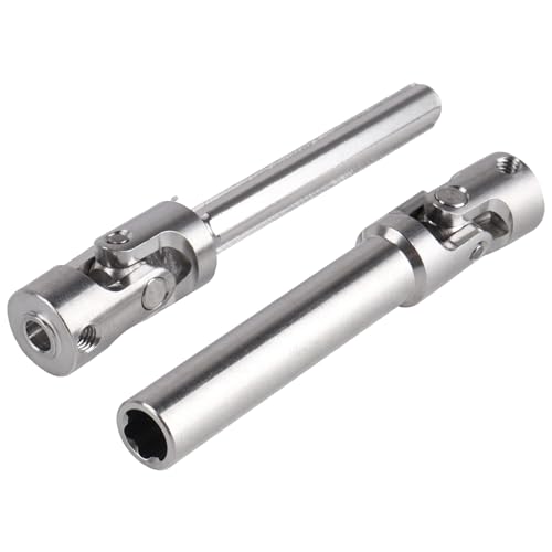 Stainless Steel Driveshaft Heavy-Duty Universal Joint Drive Shaft 82-120mm for 1/18 RC Rock Crawler Axial UTB18 Capra Unlimited Trail Buggy Upgrade Parts Replacements(Rear) - style: Rear