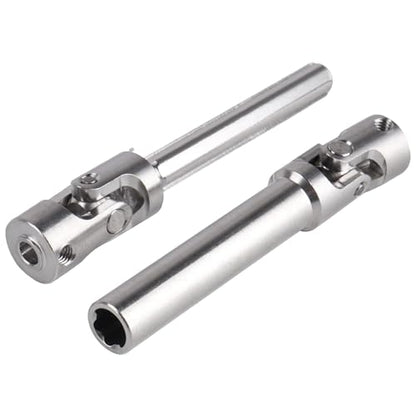 Stainless Steel Driveshaft Heavy-Duty Universal Joint Drive Shaft 82-120mm for 1/18 RC Rock Crawler Axial UTB18 Capra Unlimited Trail Buggy Upgrade Parts Replacements(Rear) - style: Rear