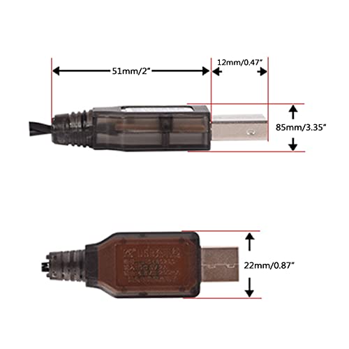 Sm-2P Plug 9.6V Nicd Nimh Battery USB Charger, for Remote Control Car Toys Robot Car Boat Tank