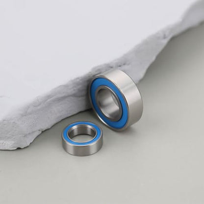 ECSiNG 20Pcs RC Car Rubber Sealed Ball Bearings Kit 6x12x4mm 5x8x2.5mm Compatible with Super Clod Buster Bullhead for Gearbox Counter Gear Wheel