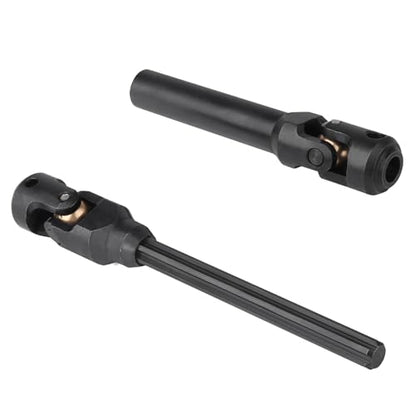 2pcs Hobbyfire 1/10 RC Crawler Drive Shafts Steel Universal Joint Driveshaft Heavy Duty for Axial SCX10 II III TRX4 Redcat Gen8 Gen7 Element Upgrades Parts(104-148mm) - style: 104-148mm