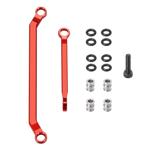 1/18th Aluminum Steering Links for Redcat Ascent-18 RC Crawler Car Upgrade - color: Red