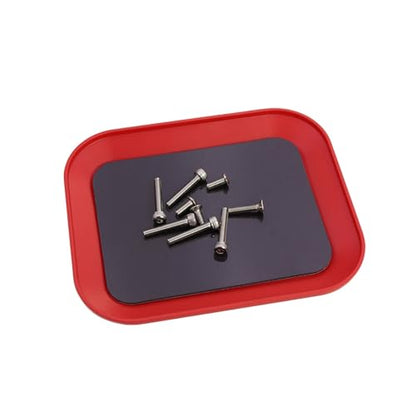 for Axial for SCX10 1/10 RC Car Upgrade Parts Screw Tray with Pad Magnet Disk Storage Plate Crawler Airplane Boat Repair Tool RC Cars Models Parts - color: Yellow