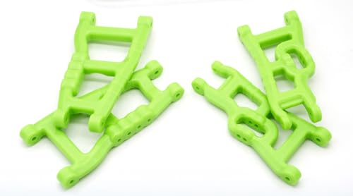 OGRC Plastic Front & Rear Suspension A-Arms for 1/10 Traxxas Slash 2WD | Suspension Arms for Traxxas Slash 2WD Nitro Slash/Rustler #2555 3631, Green - color: Green