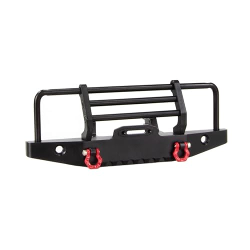 RC Bumper For Defender For TRX4M 1/18 Metal Front And Rear Bumper With Tow Hook RC Crawler Car Upgrade Parts Accessories(Front) - size: Front