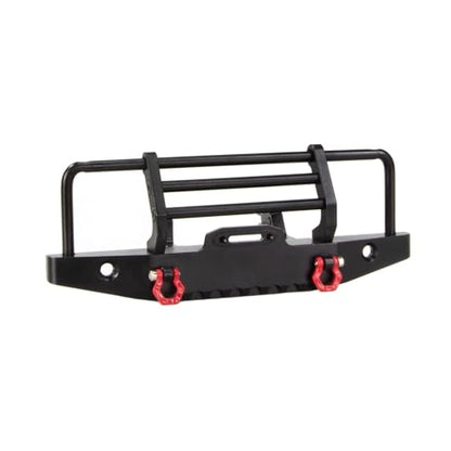 RC Bumper For Defender For TRX4M 1/18 Metal Front And Rear Bumper With Tow Hook RC Crawler Car Upgrade Parts Accessories(Front) - size: Front