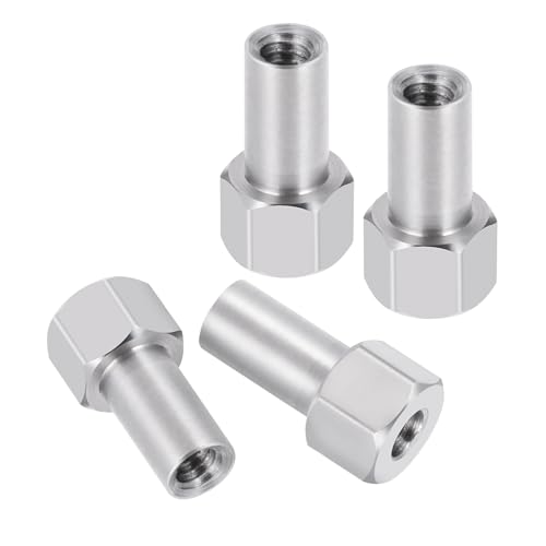 12Pcs 2/3/5mm Long Wheel Nuts M2 | For Axial AX24 SCX24 1/24, RC Crawler Car, Upgrade Parts