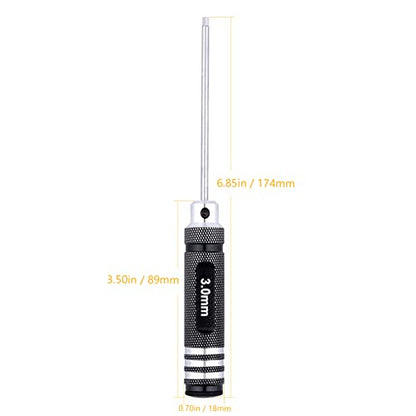 RC Hex Screwdriver Set 7pcs & Aluminum RC Car Repair Work Stand RC Screws Kit for 1/8 1/10 1/12 1/16 1/18 RC Cars
