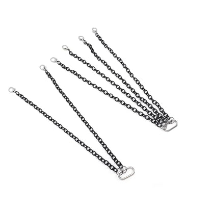 Asixxsix 2pcs Metal Trailer Chain with Tow Hook and Lobster Claw Hooks for RC Crane Model 1/50 DIY Decoration Accessories, for Crawler Climbing Car Upgrade Parts (18CM) - size: 18CM