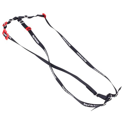 Y Strap for Spare Tire,1/10 Scale RC 3-Point Adjustable Spare Tire Tie Down Strap fit for Traxxas UDR TRX-4 Axial 90048 RR10 1.9" 2.2" Tire Roof Rack Accessories 3 Way Ratchet Strap Tie Down (Black) - color: Black