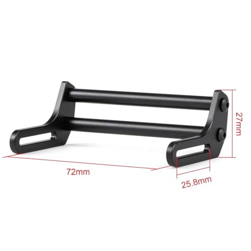 1/10 Carbon LCG Chassis Kit with Molded Bed Sliders Delrin Skid Plate Dual Servo Mount for SCX10 AR44 AR45 Capra F9 TRX4 Axle Gspeed V4 Chassis GS-FS Chassis G-Shot Chassis (Front Bumper) - color: Front Bumper