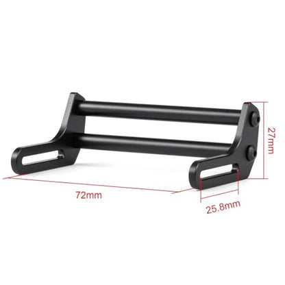 1/10 Carbon LCG Chassis Kit with Molded Bed Sliders Delrin Skid Plate Dual Servo Mount for SCX10 AR44 AR45 Capra F9 TRX4 Axle Gspeed V4 Chassis GS-FS Chassis G-Shot Chassis (Front Bumper) - color: Front Bumper