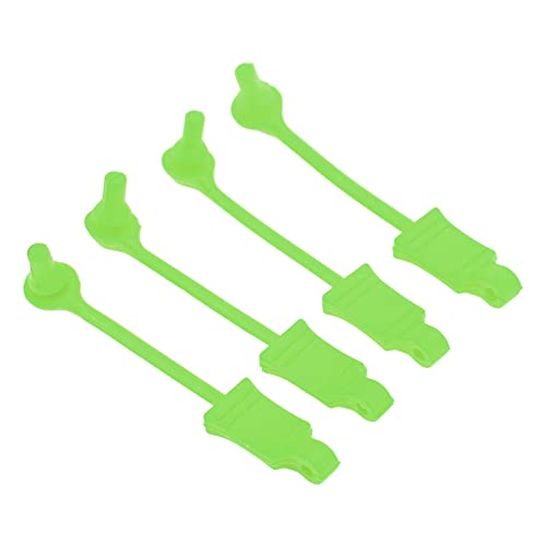 4 Set Car Clip Retainer Rc Car Body Shell Clip Retainers Steel Rubber Clips W Pull Tabs R Pins Universal Shell Replacement Parts for Remote Control Car Upgrade Part (Green) - color: Green