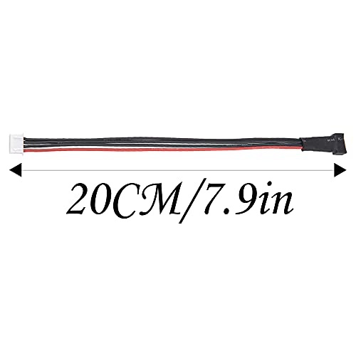 5Pcs ShareGoo 20CM JST-XH Balance Plug Charging Extension Wire Cable 22AWG for RC Car FPV Boat LiPo Battery Balance Charging (4Pin for 3S) - style: 4Pin for 3S