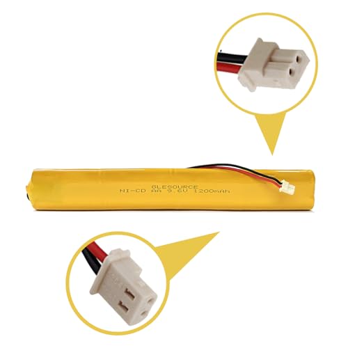 9.6V BBAT0043A Emergency Light Battery, AA*8 1200mAh Batteries Compatible for OSI OSA228 DANTONA CUSTOM-306-U BBAT0044A BAA-96 ELB-B003 Exit Sign Battery Replacement (2 Pack) - color: 2PCS 9.6V 1200mAh battery