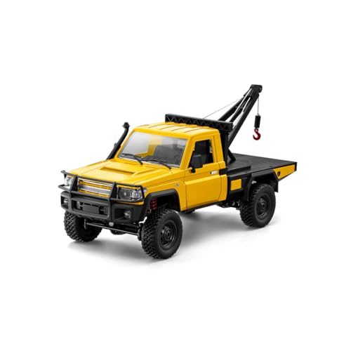 RC Truck 1/12 RC Rock Crawler 4x4 Remote Control Pickup Off Road RTR 2.4GHz All Terrain Proportional Throttle Steering for Adult MN-82T - color: Yellow